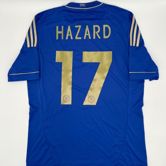 Hazard #17 Chelsea FC 2012/2013 Home ORIGINAL Adidas VTG Rare Soccer Jersey (L)